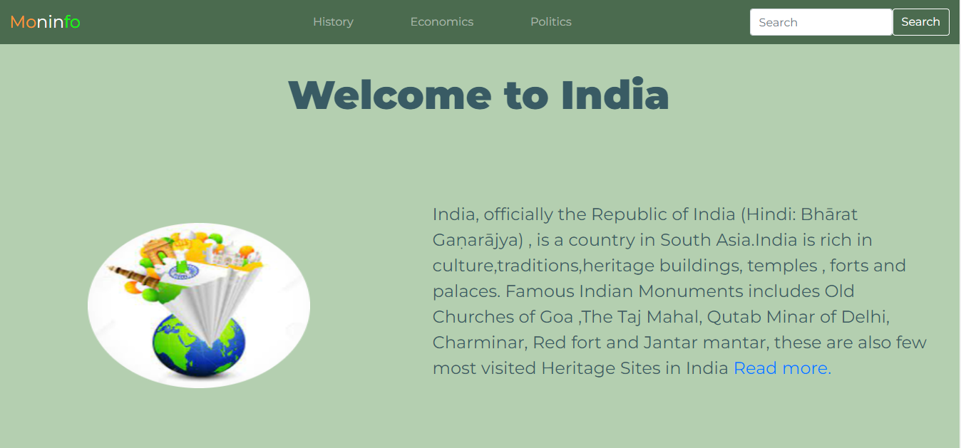 Indian Monuments Template Şablon